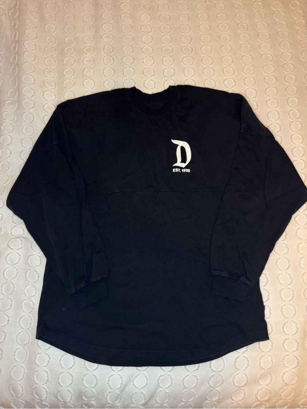 Disneyland Spirit Jersey Long Sleeve Crewneck Shirt - Black